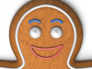 gingerbread man cookie 3D Model