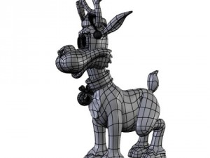 cartoon style rudolph reindeer 3D Модель