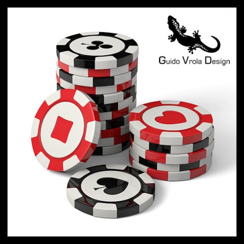 casino chips 3D Model .c4d .max .obj .3ds .fbx .stl .blend 