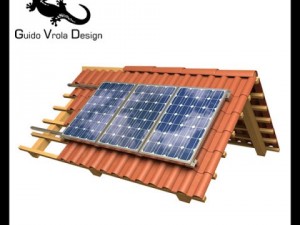 solar panels on roof 3D Model