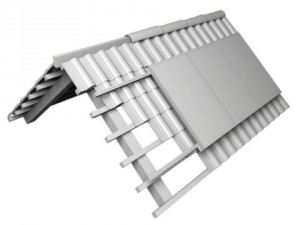 solar panels on roof 3D Model
