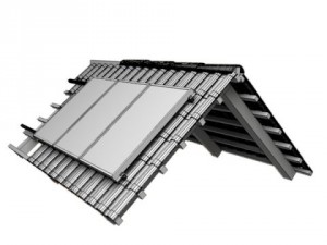 solar panels on roof 3D Model
