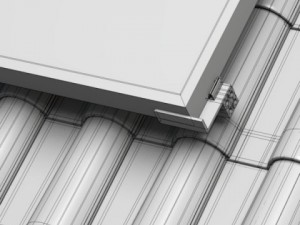 solar panels on roof 3D Model