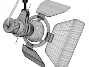 professional spotlight 3D Model