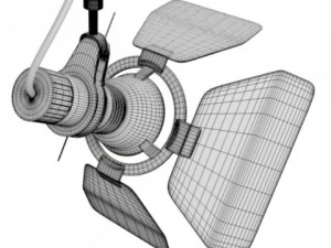 professional spotlight 3D Model
