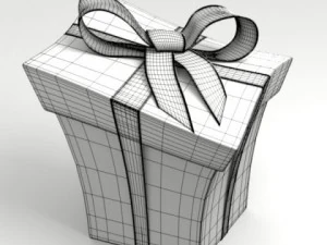 cartoon style gift box 3D Model
