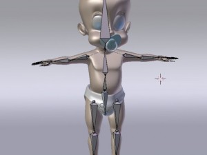 cute toon baby character Modelo 3D