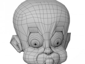 cute toon baby character Modelo 3D
