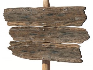 rustic wooden signpost 3D 模型