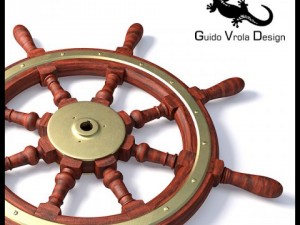 ships steering wheel 3D Model