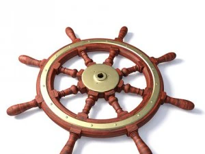 ships steering wheel 3D Model