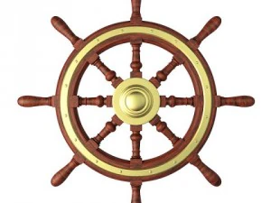ships steering wheel 3D Model