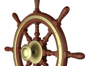 ships steering wheel 3D Model