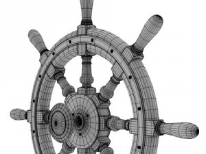 ships steering wheel Modelo 3D