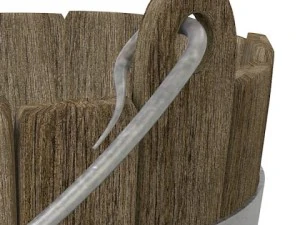 old wood bucket 3D Model