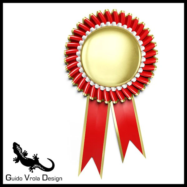 award rosette 3D Model .c4d .max .obj .3ds .fbx .stl .blend 