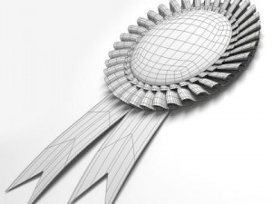 award rosette 3D 모델
