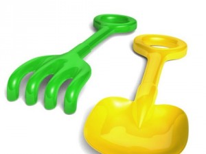 beach toys set 3Dモデル