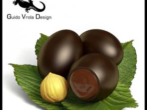 huevos de chocolate Modelo 3D