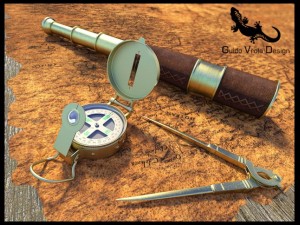 sailor navigation tool kit 3D Model