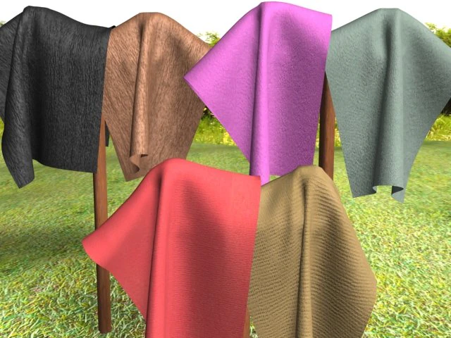cloth 6pack 2 CG Textures .c4d .max .obj .3ds .fbx .stl .blend 