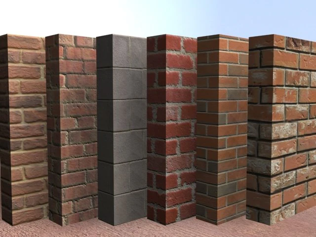 bricks 6pack 2 CG Textures .c4d .max .obj .3ds .fbx .stl .blend 