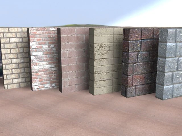 old bricks 6pack CG Textures .c4d .max .obj .3ds .fbx .stl .blend 