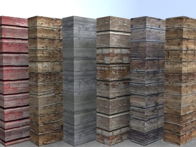 old wood 6pack CG Textures .c4d .max .obj .3ds .fbx .stl .blend 