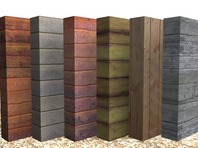 old wood planking 6pack 2 CG टेक्स्चर्स .c4d .max .obj .3ds .fbx .stl .blend 