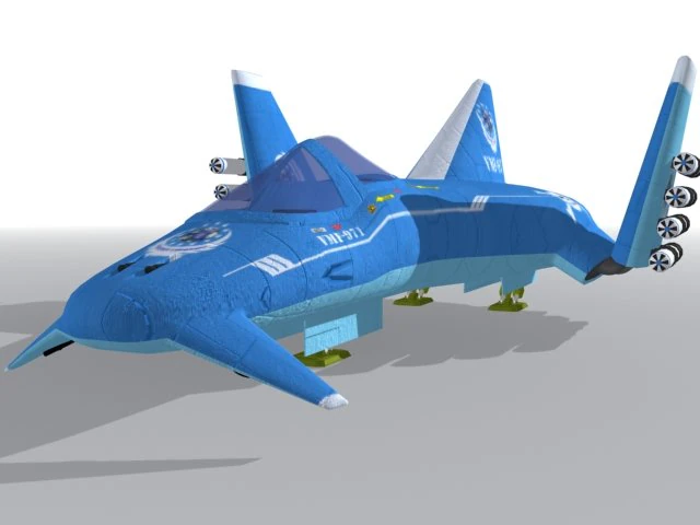 fighter01 3D Model .c4d .max .obj .3ds .fbx .stl .blend 