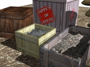 lowpoly boxes 3Dモデル