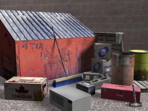 low poly ally elements 3D Model
