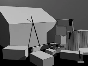 low poly ally elements 3D Model