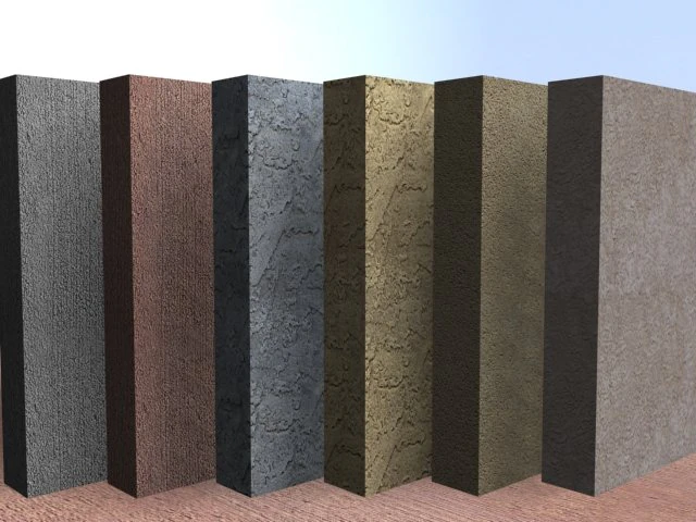 stucco  parging wall 6 pack CG Textures .c4d .max .obj .3ds .fbx .stl .blend 