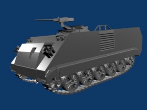 m113a1 armored car 3D Model