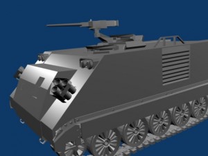 m113a1 armored car Modelo 3D