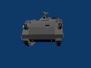 m113a1 armored car Modelo 3D