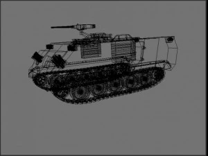 m113a1 armored car 3D Model