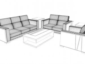 seats  tables 3D Model