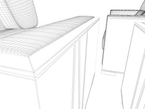 seats  tables 3Dモデル