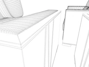 seats  tables 3D Model