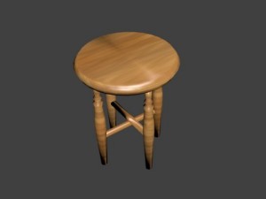 wooden chair 3D Model