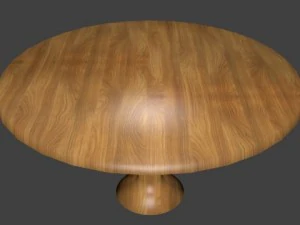table en bois Modèle 3D
