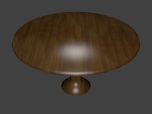 wooden table 3D Модель