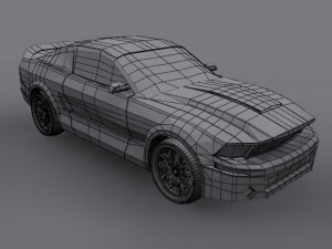 ford mustang shelby gt500 Model 3D