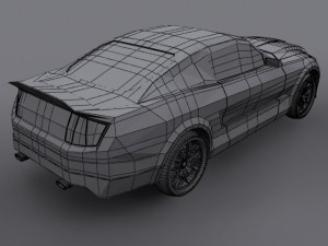 ford mustang shelby gt500 Model 3D