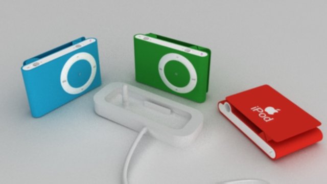 ipod shuffle 2nd generation 3D-Modell .c4d .max .obj .3ds .fbx .stl .blend 