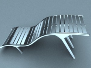 swimming pool chair 3D मॉडल
