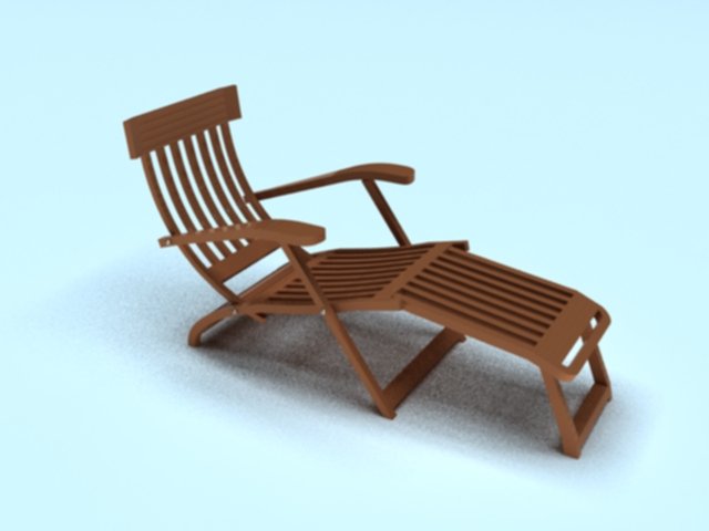 Steamer Deck Chair 3d Model In Outdoor Items 3dexport