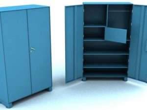 almirah en acier Modèle 3D